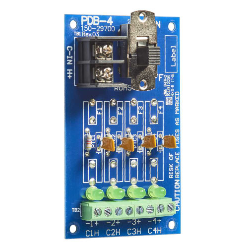 Securitron PDB-4C1 Power Distribution Board 4 PTC Outputs 1A Each PDB-4C1