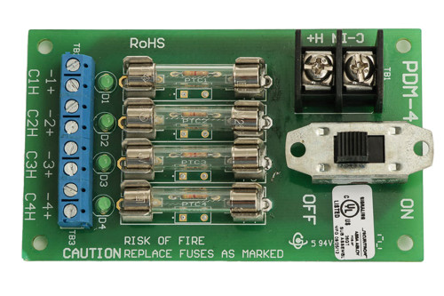 Securitron PDB-4F1 Power Distribution Board 4 Fused Outputs 1 Amp Each