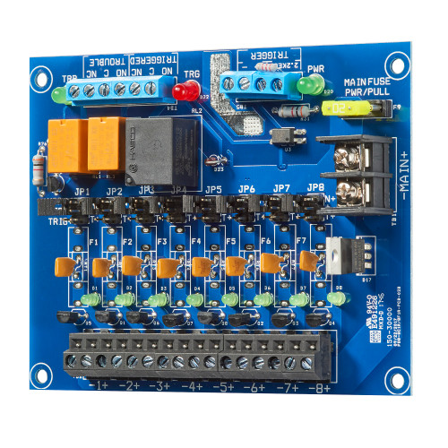 Securitron PDB-8C1R2 Power Distribution Board 8 PTC Outputs Fire Trigger 2A Each
