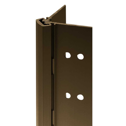 Select Hinges SL11 BR HD 83 CTW-4 Grade 1 Electrified Geared Continuous Hinge Concealed Leaf 83 Heavy Duty Concealed Through-Wire 4-22GA Dark Bronze Anodized Aluminum Finish SL11 BR HD 83 CTW-4