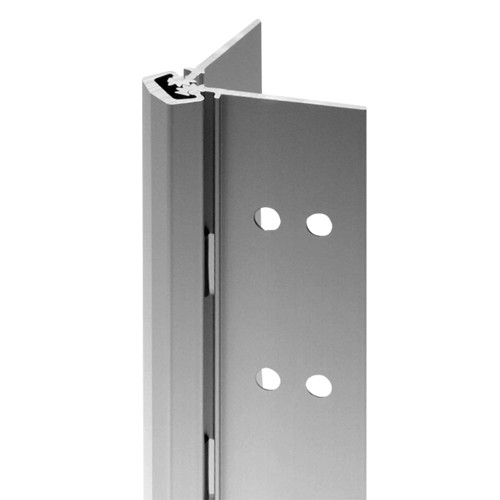 Select Hinges SL11 CL HD 83 CTW4-RP LH Grade 1 Electrified Geared Continuous Hinge Concealed Leaf 83 Heavy Duty Concealed Through-Wire 4-22GA Electrical Access Panel Clear Anodized Aluminum Finish Left-Handed