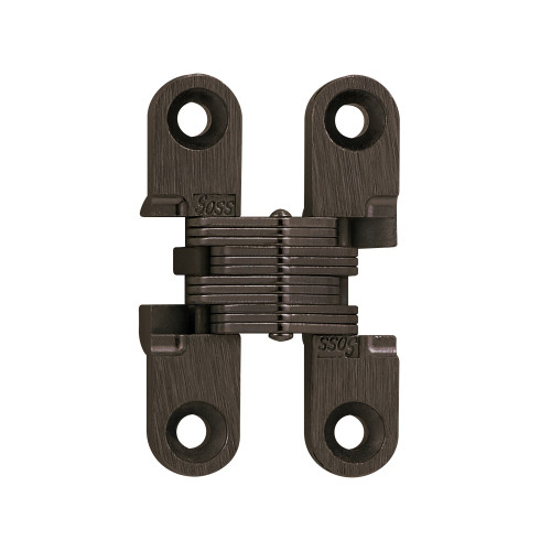 SOSS 101CUS10BL Invisible Hinge 1-11/16 1 Pair Carded 1/2-5/8 Minimum Door Thickness Oil Rubbed Bronze Lacquered Finish