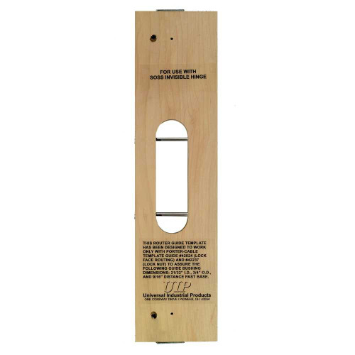 SOSS 208-IT 208 Inv Hinge Router Guide 208 Inv Hng Router Guide Temp For Use With 208 Inv Hinge 1 Each 208-IT