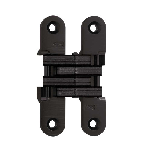 SOSS 212US10BL 212V Hinge 3-3/4 US10BL 212 Series 3-3/4 Invisible Hinge 1-1/8 Minimum Door Thickness Oil Rubbed Bronze Lacquered 212US10BL