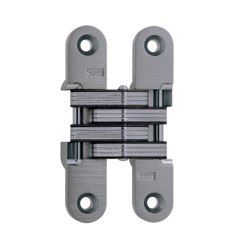 SOSS 212US15 212V Hinge 3-3/4 US15 212 Series 3-3/4 Invisible Hinge 1-1/8 Minimum Door Thickness Satin Nickel