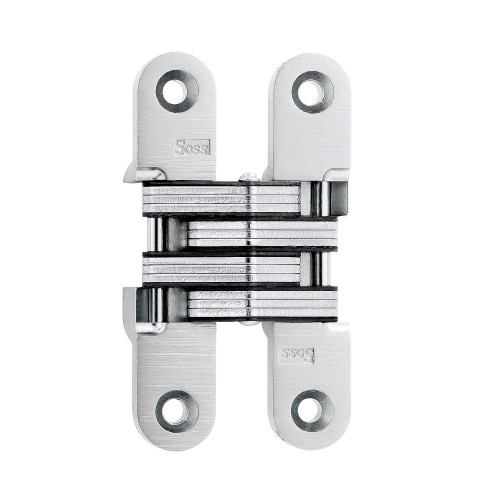 SOSS 212US26 212V Hinge 3-3/4 US26 212 Series 3-3/4 Invisible Hinge 1-1/8 Minimum Door Thickness Bright Chrome 212US26