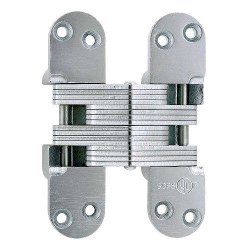 SOSS 220SSUS32D 220V Hinge 5-1/2 US32D 220 Series 5-1/2 Invisible Hinge 2 Minimum Door Thickness Satin Stainless Steel 220SSUS32D