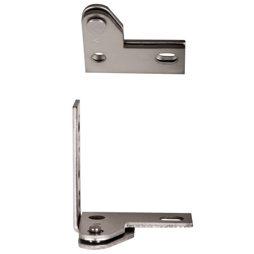 Stanley Security 341 LH 26D Wardrobe Pivot for Flush Recessed or Overlay Doors for 1-1/8 to 1-3/8 Doors Left-Handed Satin Chrome