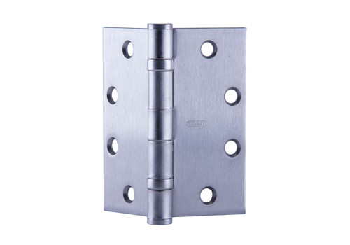 Stanley Security CEFBB168-54 5X4 26D Five Knuckle Concealed Conductor Ball Bearing Architectural Hinge Steel Full Mortise Heavy Weight 5 by 4 Square Corner 4-Wire Satin Chrome