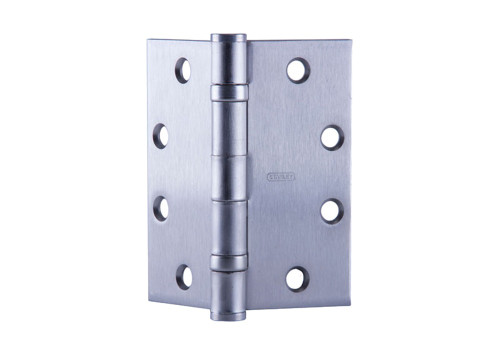 Stanley Security CEFBB179-10 4-1/2X4-1/2 26D Five Knuckle Concealed Conductor Ball Bearing Architectural Hinge Steel Full Mortise Standard Weight 4-1/2 by 4-1/2 Square Corner 10-Wire Satin Chrome