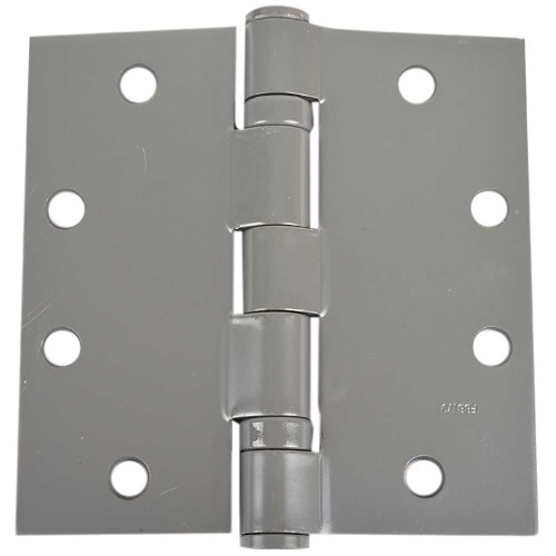 Stanley Security FBB179NRP 4-1/2X4-1/2 P Five Knuckle Ball Bearing Architectural Hinge Steel Full Mortise Standard Weight 4-1/2 by 4-1/2 Square Corner Non-Removable Pin Primed for Painting FBB179NRP 4-1/2X4-1/2 P