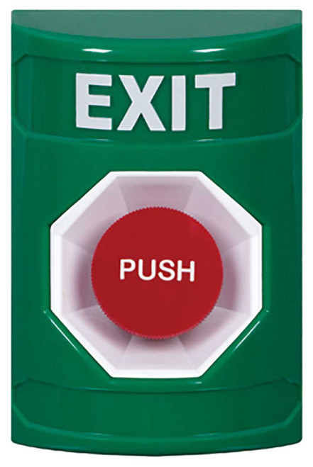 STI SS2104EX-EN Stopper Station Green No Cover Momentary EMERGENCY EXIT English SS2104EX-EN