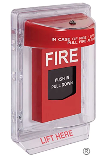 STI STI-1200 Stopper II Flush Mount without Horn Red Fire Label STI-1200