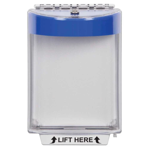STI STI-13020NB Universal Stopper Dome Cover Flush Mount Label Hood with Horn No Label Blue STI-13020NB