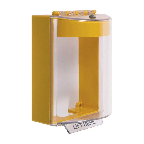 STI STI-13210NY Universal Stopper Dome Cover Surface Mount Label Hood without Horn No Label Yellow STI-13210NY