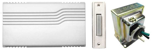 Trine 201 CHIME KIT Chime Kit White Chime Base 2 Unlighted 66W White Buttons Transformer 201 CHIME KIT