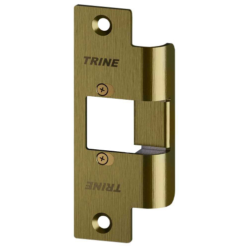 Trine 478-4 3000 Series Faceplate 4-7/8 x 1-1/4 Satin Brass 478-4
