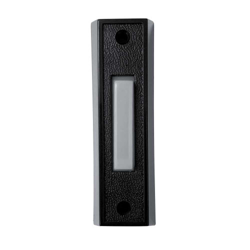 Trine 66B Pushbutton 2-3/4 L x 3/4 W x 5/8 H Up to 30VAC/DCBlack with White Bar Plastic 66B