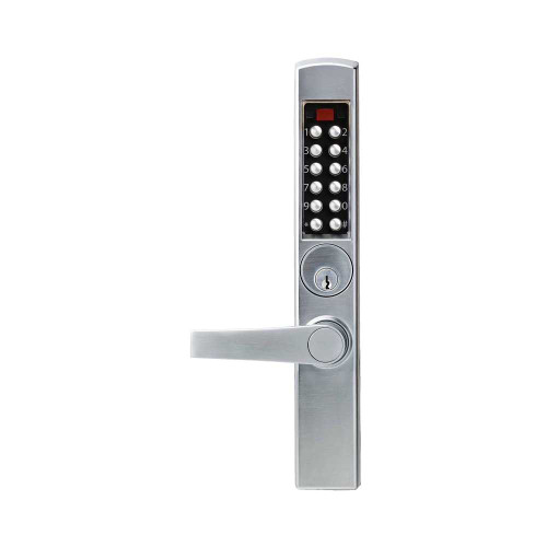 Kaba E-Plex E3065MSNL-626-41 E-Plex 3000 for Adams Rite Latches 300 Access Codes 9000 Audit Events Schlage C Keyway Lever Satin Chrome E3065MSNL-626-41