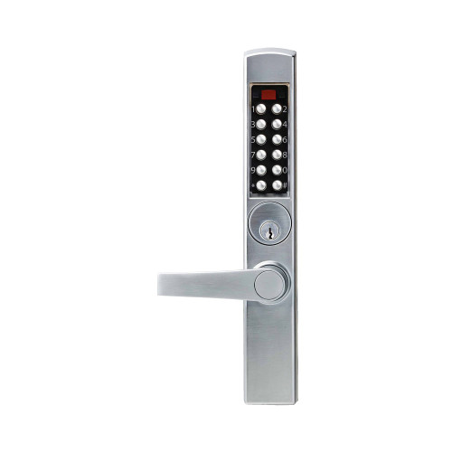 Kaba E-Plex E3065MSNL-626-41 E-Plex 3000 for Adams Rite Latches 300 Access Codes 9000 Audit Events Schlage C Keyway Lever Satin Chrome