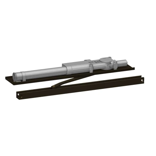 LCN 2034-STD LH 695 Grade 1 Standard Single Lever Overhead Concealed Closer Hydraulic Slide Track In Header Mounting Slide Track Arm 180 Deg Swing Adjustable Backcheck Size 4 Dark Bronze Painted Finish Left-Handed 2034-STD LH 695