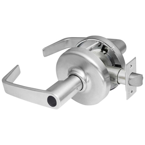 Corbin Russwin CL3555 NZD 626 LC Grade 1 Classroom Cylindrical Lock Newport Lever Conventional Less Cylinder Satin Chrome Finish Non-handed CL3555 NZD 626 LC
