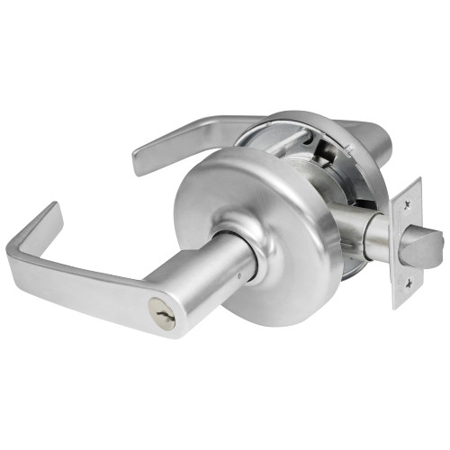 Corbin Russwin CL3551 NZD 626 Grade 1 Entrance/Office Cylindrical Lock Newport Lever Conventional Cylinder Satin Chrome Finish Non-handed