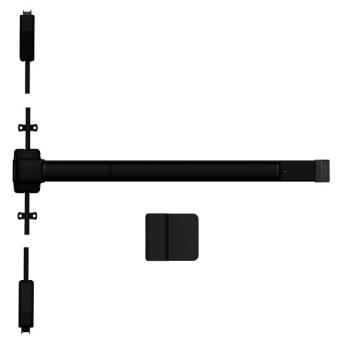 Von Duprin 2227DT 3 695 Grade 1 Surface Vertical Rod Exit Bar 36 Device Fits 84 Door Dummy Function Wing/Finger Pull Hex Key Dogging Dark Bronze Painted Finish Field Reversible 2227DT 3 695