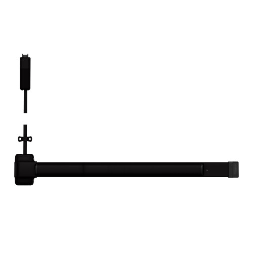 Von Duprin 2227EO 3 695 LBR Grade 1 Surface Vertical Rod Exit Bar 36 Device Fits 84 Door Exit Only Less Bottom Rod Hex Key Dogging Dark Bronze Painted Finish Field Reversible 2227EO 3 695 LBR