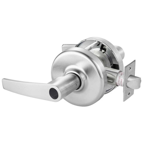 Corbin Russwin CL3551 AZD 626 LC Grade 1 Entrance/Office Cylindrical Lock Armstrong Lever Conventional Less Cylinder Satin Chrome Finish Non-handed CL3551 AZD 626 LC