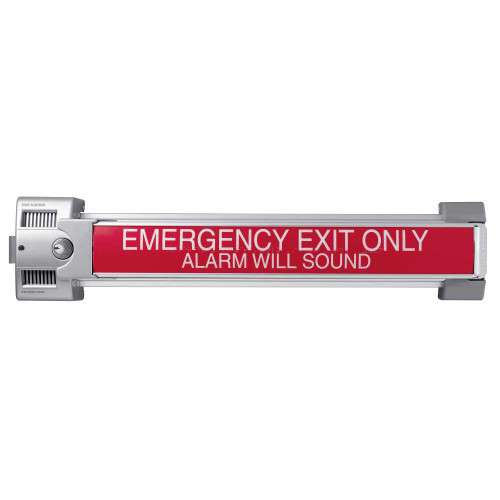 Von Duprin 2670 US28 3216 Guard-X Exit Device Exit Only No Trim Rim Cylinder For 3-4 Ft Doors Satin Aluminum Clear Anodized 2670 US28 3216