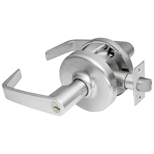 Corbin Russwin CL3557 NZD 626 Grade 1 Storeroom/Closet Cylindrical Lock Newport Lever Conventional Cylinder Satin Chrome Finish Non-handed