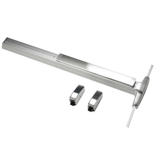 Von Duprin 3327AEO 3 26D LBR Grade 1 Surface Vertical Rod Exit Device Narrow Stile Pushpad 36 Exit Only Less Trim Hex Key Dogging Less Bottom Rod Satin Chrome Finish Non-Handed 3327AEO 3 26D LBR
