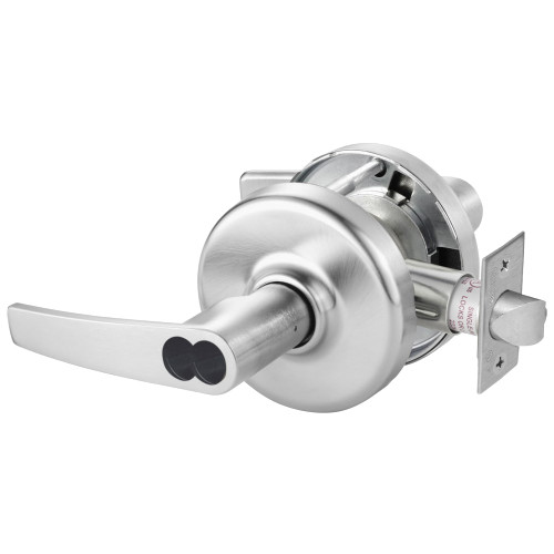 Corbin Russwin CL3551 AZD 626 CL6 Grade 1 Entrance/Office Cylindrical Lock Armstrong Lever LFIC Less Core Satin Chrome Finish Non-handed