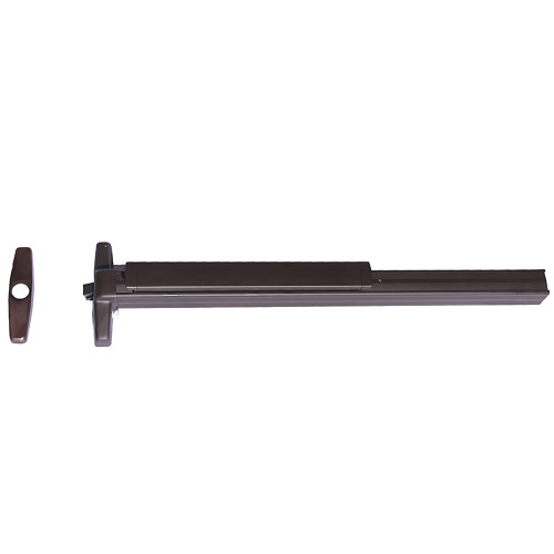 Von Duprin 33ANL-OP 3 313 Grade 1 Rim Exit Device Narrow Stile Pushpad 36 Night Latch No Pull Cylinder Only Hex Key Dogging Dark Bronze Anodized Aluminum Finish Non-Handed 33ANL-OP 3 313