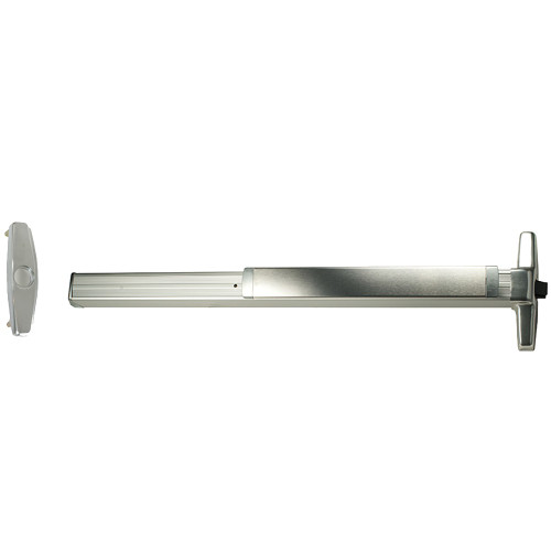 Von Duprin 33ANL-OP 3 US28 Grade 1 Rim Exit Device Narrow Stile Pushpad 36 Night Latch No Pull Cylinder Only Hex Key Dogging Satin Aluminum Clear Anodized Finish Non-Handed 33ANL-OP 3 US28