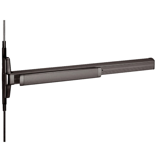 Von Duprin 3547AEO 3 313 Grade 1 Concealed Vertical Rod Exit Device Narrow Stile Pushpad 36 Exit Only Less Trim Hex Key Dogging Dark Bronze Anodized Aluminum Finish Non-Handed 3547AEO 3 313