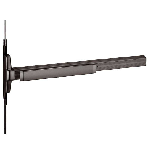 Von Duprin 3547AEO 4 313 Grade 1 Concealed Vertical Rod Exit Device Narrow Stile Pushpad 48 Exit Only Less Trim Hex Key Dogging Dark Bronze Anodized Aluminum Finish Non-Handed 3547AEO 4 313