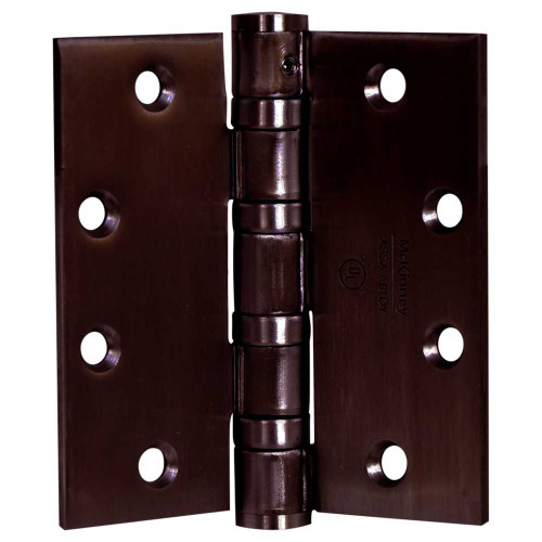 McKinney TA2714 5X5 10B Full Mortise Hinge 5-Knuckle Standard Weight 5 by 5 Square Corner Dark Oxidized Satin Bronze Oil Rubbed Finish TA2714 5X5 10B