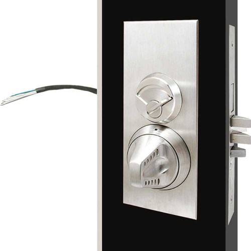 TownSteel XMRX-E-K-630-241-DB 24VDC Fail Safe Deadbolt Request-to-Exit Deadbolt with Thumbturn Satin Stainless Steel XMRX-E-K-630-241-DB