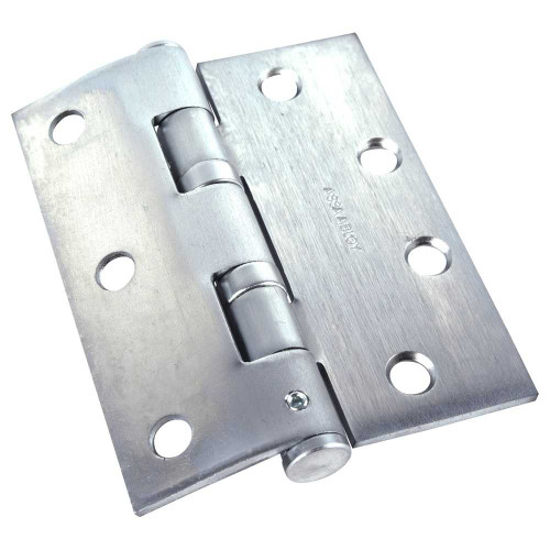 McKinney TA2774 4-1/2 26D Half Mortise Hinge 5-Knuckle Standard Weight 4-1/2 Satin Chrome Finish TA2774 4-1/2 26D