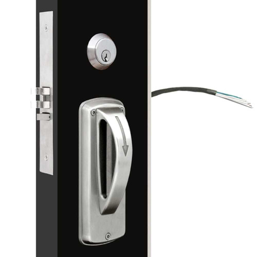 TownSteel XMRX-A-630-RH-241-DC-IC Electrified Ligature Resistant Mortise Lock Arch Trim 24VDC Fail Safe Deadbolt Request-to-Exit Deadbolt with Double Cylinder SFIC Prep Right Hand Satin Stainless Steel XMRX-A-630-RH-241-DC-IC