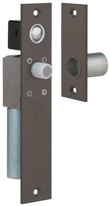 SDC FS23MIH Spacesaver Mortise Bolt Lock Dual Failsafe 12/24VDC Dark Oxidized Satin Bronze Oil Rubbed FS23MIH