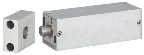 SDC 280LHVB Surface Mount Bolt Lock 12/24 VDC Failsecure Less Auto Relock Surface Mount Left Hand or Top Jamb Mount Right Hand Reverse Bolt Position Sensor Satin Aluminum Clear Anodized 280LHVB