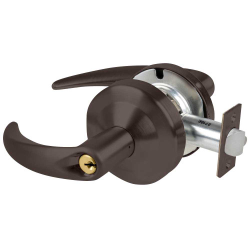 Schlage ND80PDEL OME 613 RX Grade 1 Electrified Cylindrical Lock Storeroom Function 12-24V DC Fail Safe 2-3/4 Backset RX Omega Lever Oil Rubbed Bronze ND80PDEL OME 613 RX