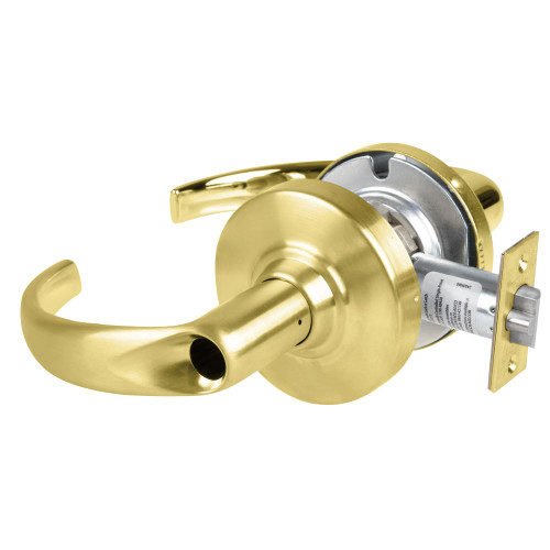 Schlage ND96LDEU SPA 606 RX Grade 1 Electrified Cylindrical Lock Storeroom Function with Vandlgard 12-24V DC Fail Secure 2-3/4 Backset RX Sparta Lever Less Cylinder Satin Brass