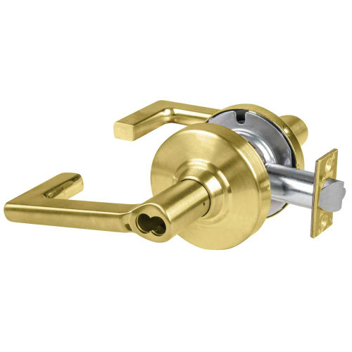 Schlage ND96JDEU LON 606 Grade 1 Electrified Cylindrical Lock Storeroom Function with Vandlgard 12-24V DC Fail Secure 2-3/4 Backset Longitude Lever Less Full Size Interchangeable Core Satin Brass ND96JDEU LON 606