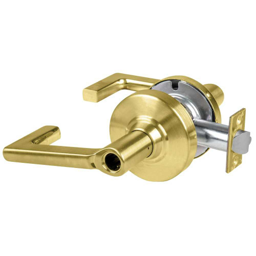 Schlage ND80LDEU LON 606 Grade 1 Electrified Cylindrical Lock Storeroom Function 12-24V DC Fail Secure 2-3/4 Backset Longitude Lever Less 6-Pin Cylinder Satin Brass ND80LDEU LON 606