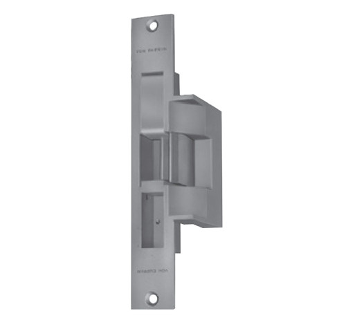 Von Duprin 6216 12V 32D Grade 1 Electric Strike Fail Secure Electrically Unlocked 12 VDC 9 x 1-3/8 Faceplate Fire Rated For use with Mortise/Deadbolt Locks on Single Doors Hollow Metal Aluminum or Wood Frame Satin Stainless Steel Finish 6216 12V 32D