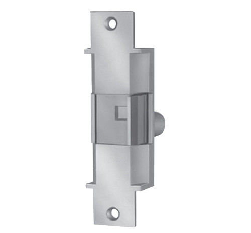 Von Duprin 6221 12V 32D FS Grade 1 Electric Strike Fail Safe Electrically Locked 12 VDC 6 x 1-1/4 Faceplate For use with Cylindrical or Mortise Locks on Double Doors Open Back Hollow Metal Aluminum or Wood Frame Satin Stainless Steel Finish